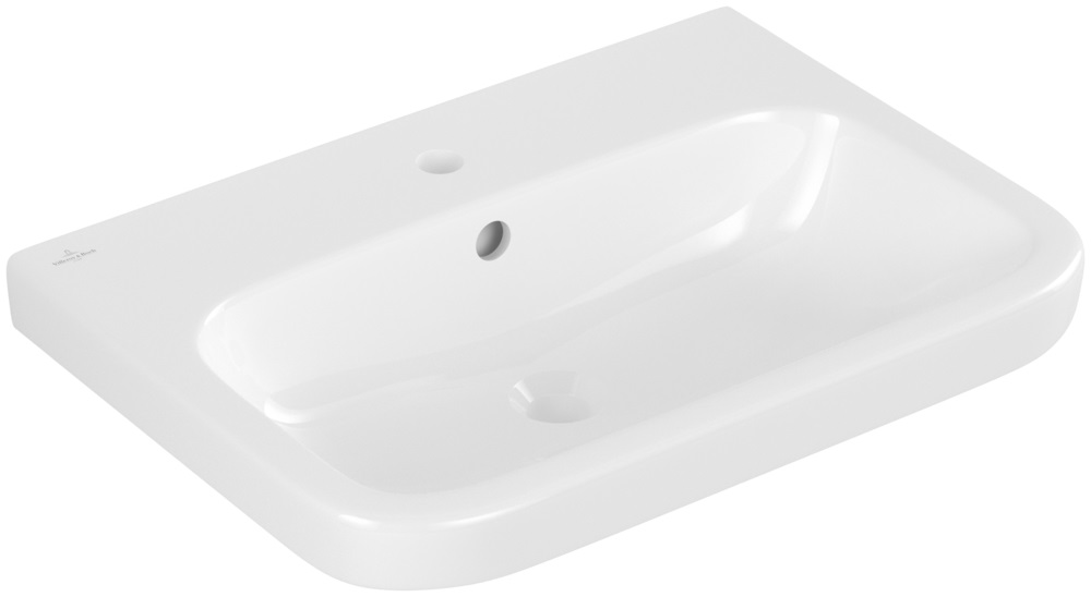 Villeroy & Boch Architectura umywalka 65x47 cm ścienna prostokątna CeramicPlus Weiss Alpin 4188KGR1