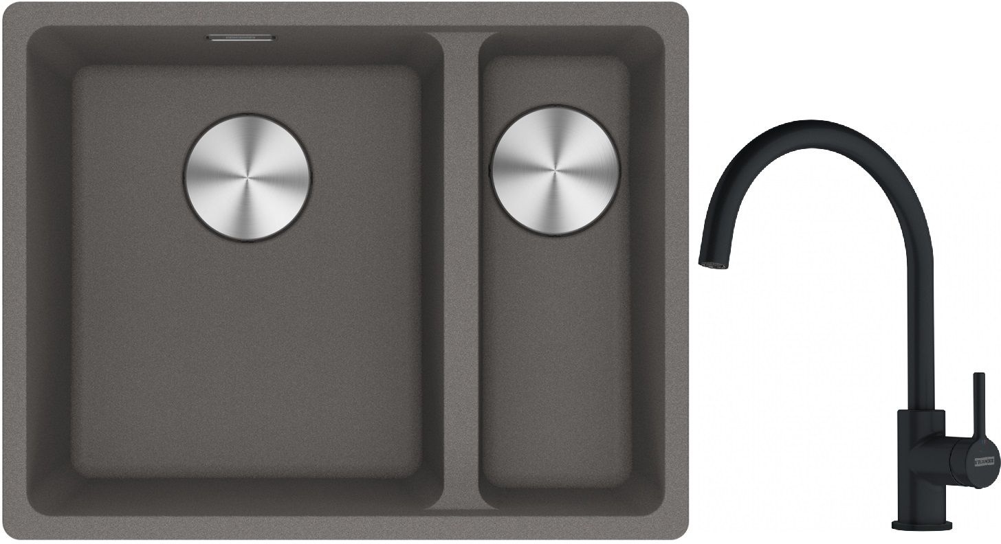 Set Granitspüle Franke Maris 125.0687.266, Küchenarmatur Franke Lina 115.0626.019