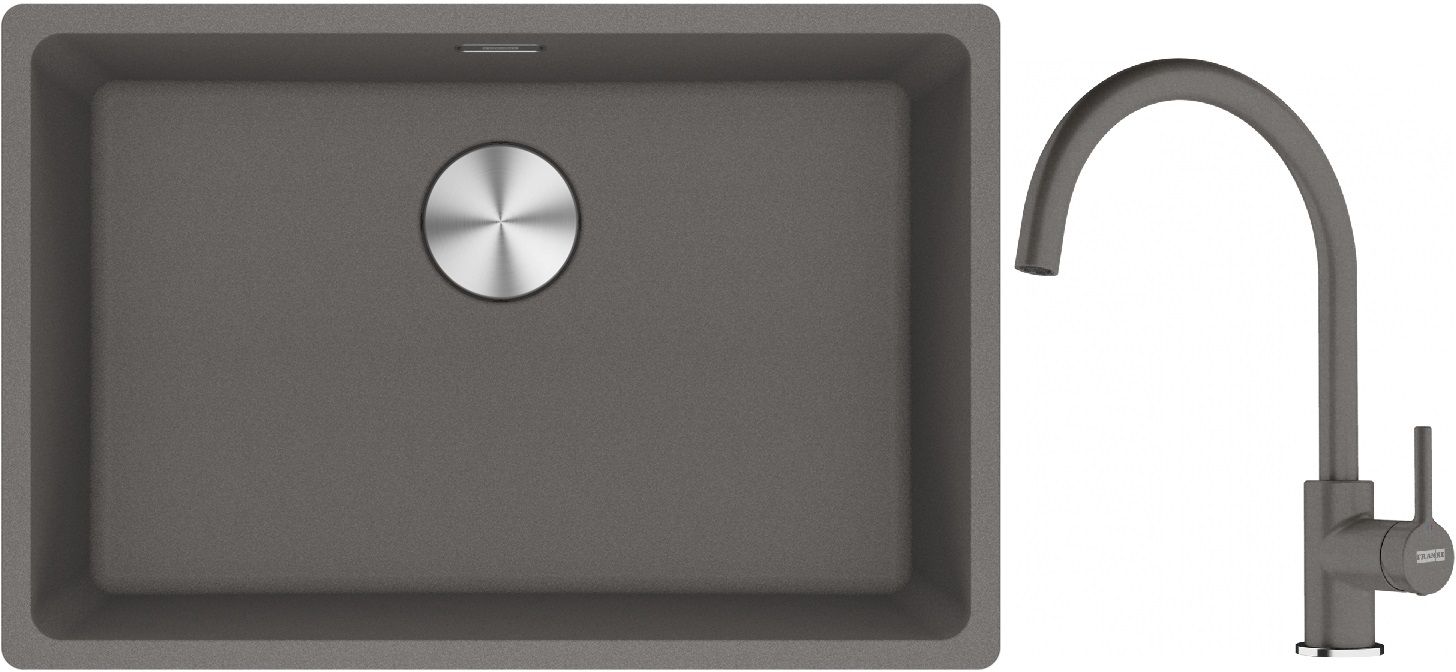 Set Granitspüle Franke Maris 125.0687.258, Küchenarmatur Franke Lina 115.0626.022