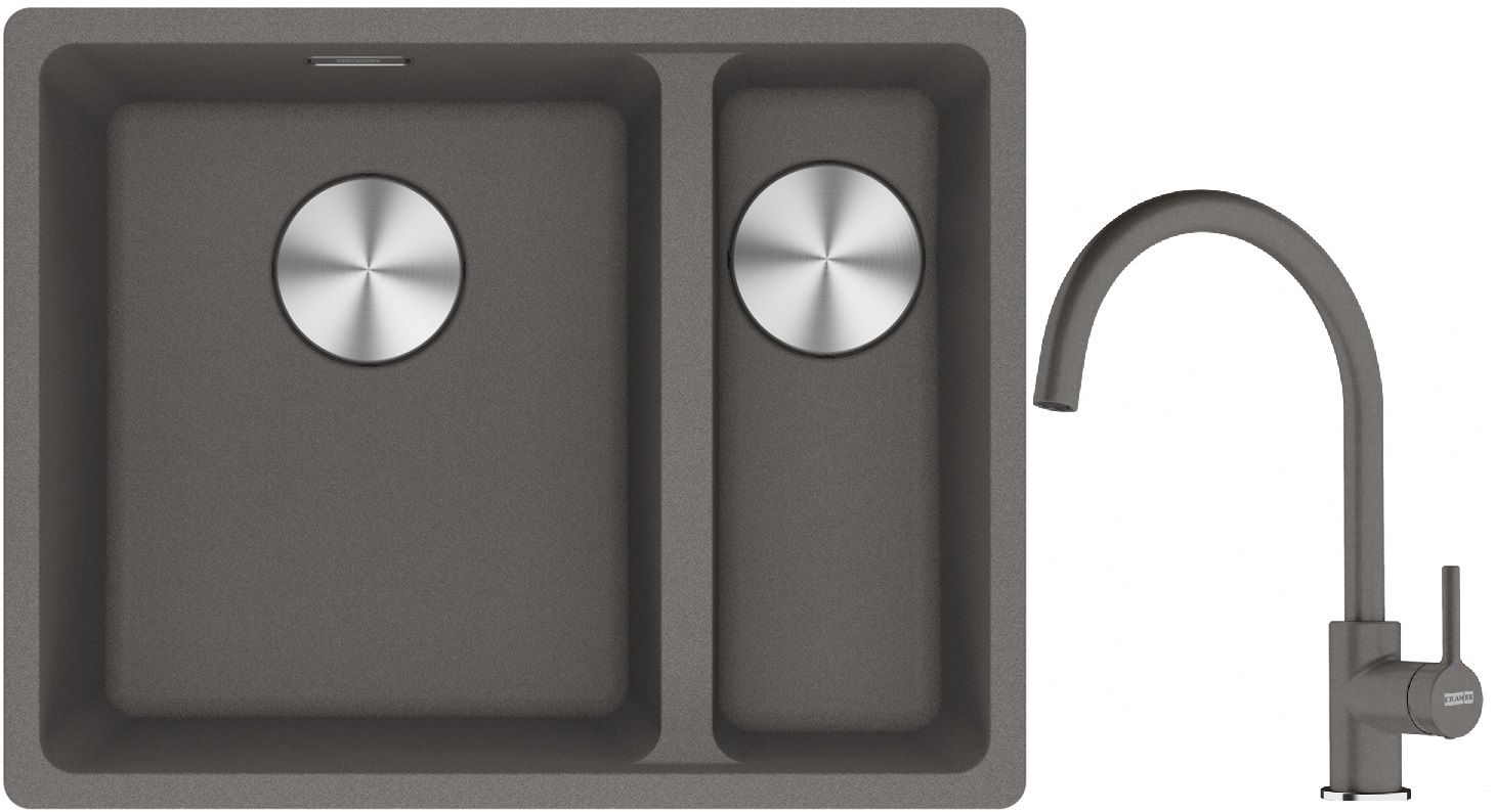 Set Granitspüle Franke Maris 125.0687.266, Küchenarmatur Franke Lina 115.0626.022
