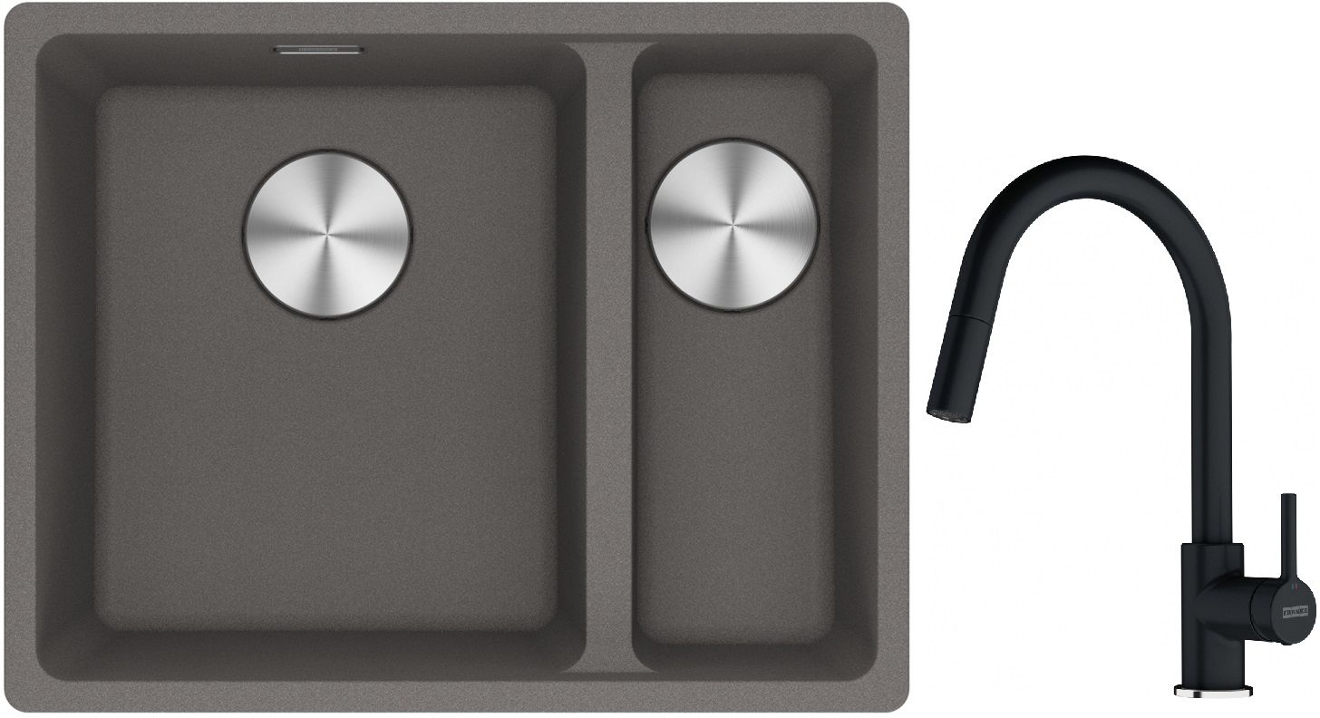 Set Granitspüle Franke Maris 125.0687.266, Küchenarmatur Franke Lina 115.0626.055