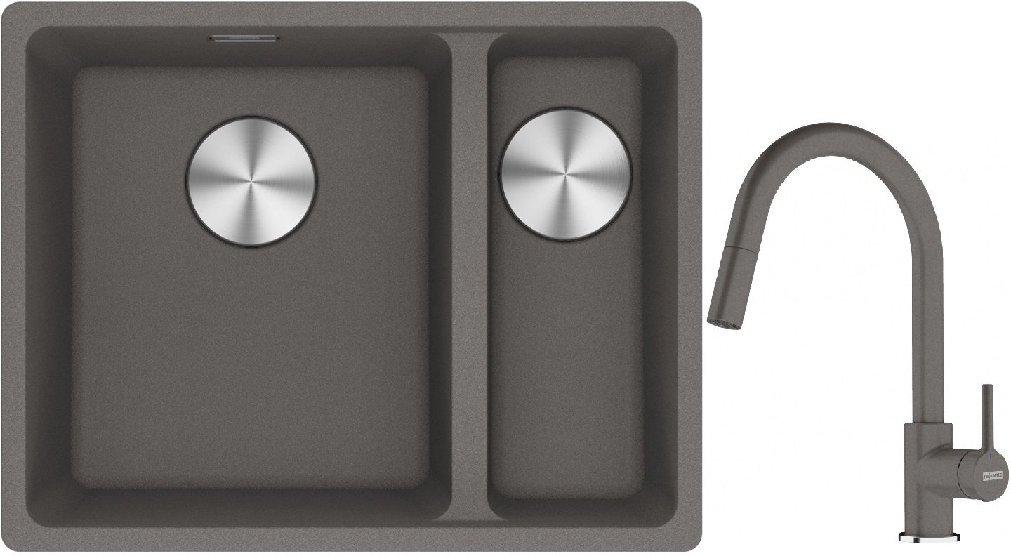 Set Granitspüle Franke Maris 125.0687.266, Küchenarmatur Franke Lina 115.0626.057