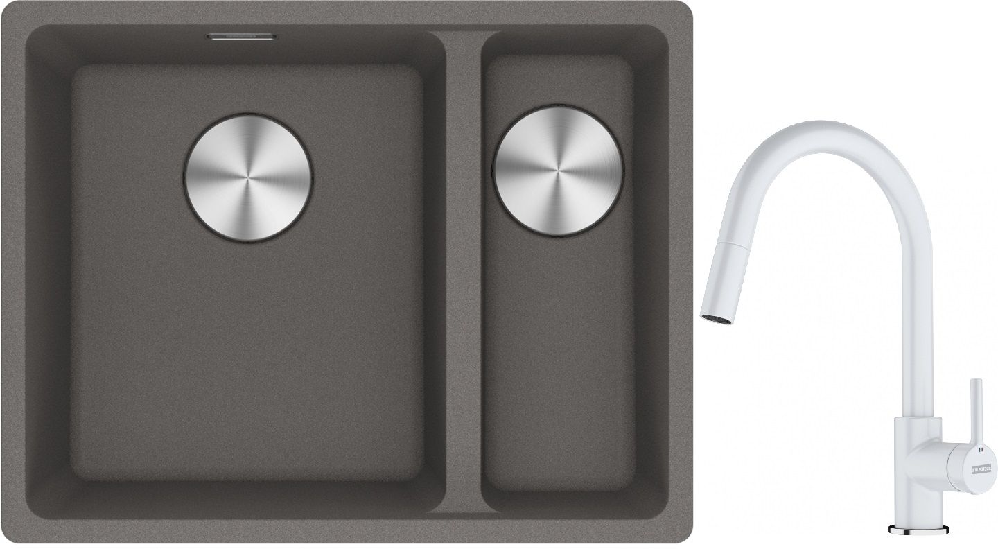 Set Granitspüle Franke Maris 125.0687.266, Küchenarmatur Franke Lina 115.0626.081
