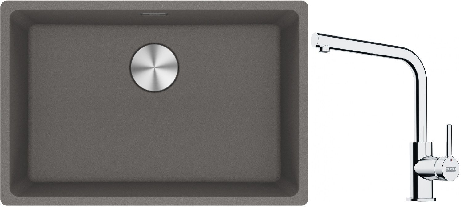 Set Granitspüle Franke Maris 125.0687.258, Küchenarmatur Franke Lina 115.0693.230