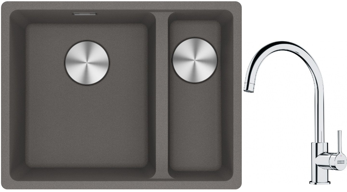 Set Granitspüle Franke Maris 125.0687.266, Küchenarmatur Franke Lina 115.0693.228