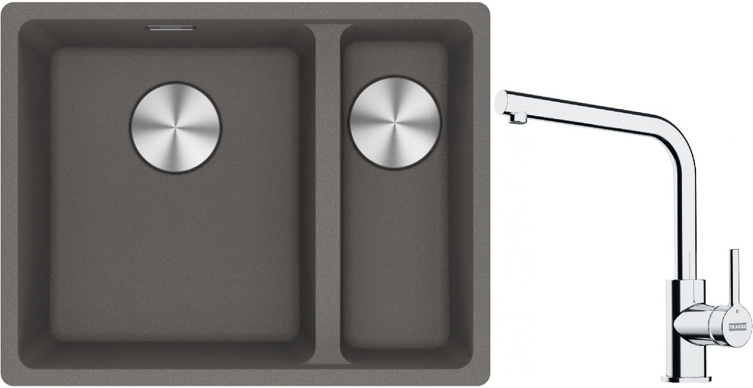 Set Granitspüle Franke Maris 125.0687.266, Küchenarmatur Franke Lina 115.0693.230