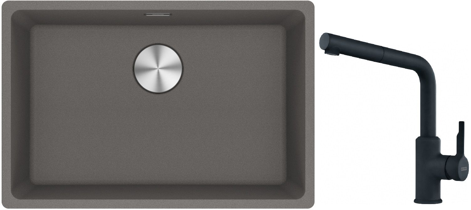 Set Granitspüle Franke Maris 125.0687.258, Küchenarmatur Franke Urban 115.0627.523