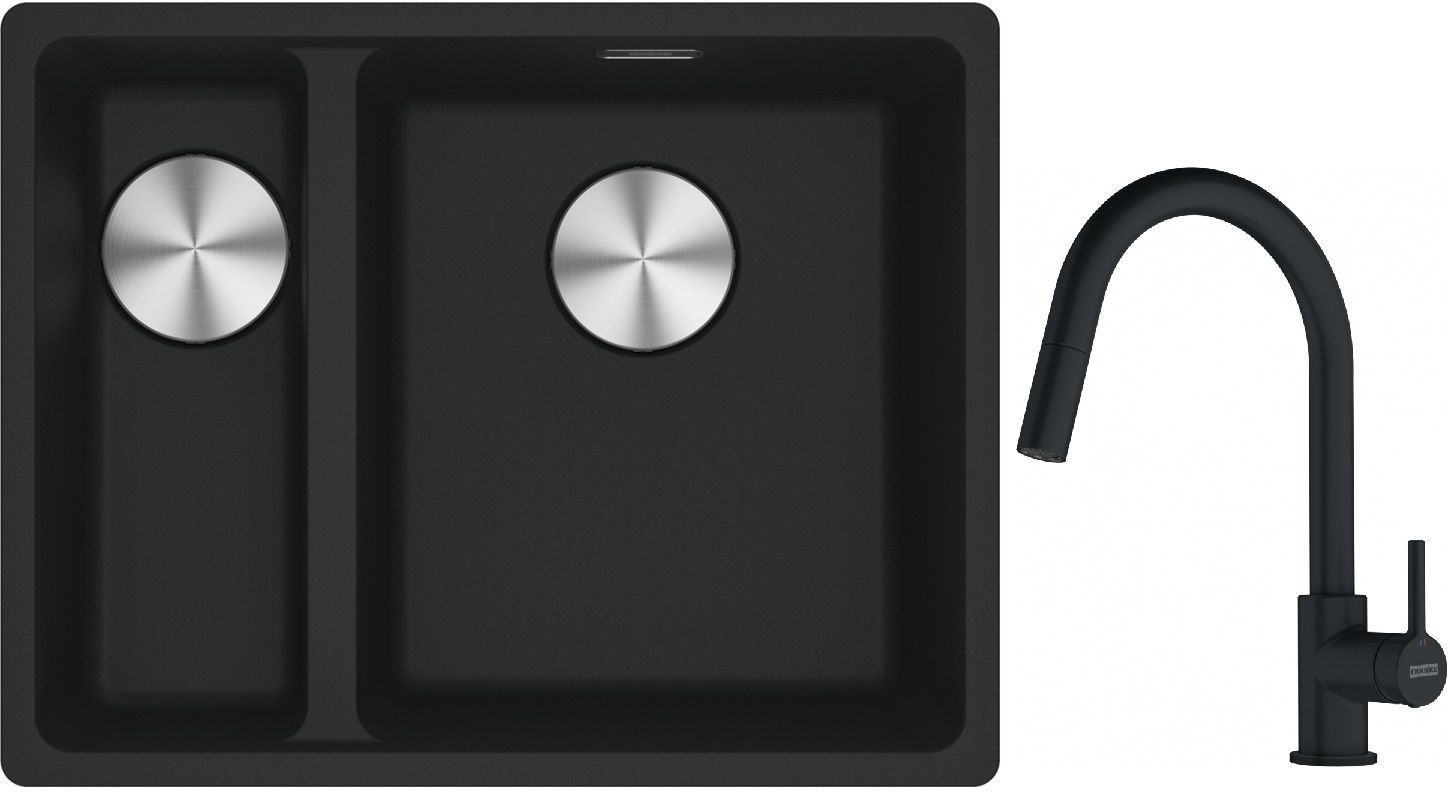 Set Granitspüle Franke Maris 125.0687.268, Küchenarmatur Franke Lina 115.0626.053