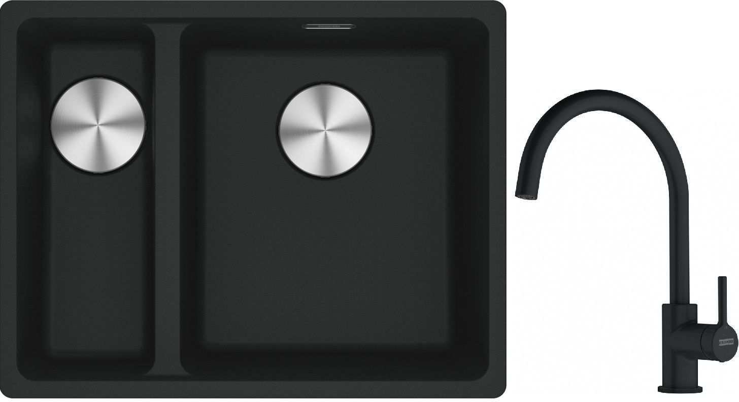 Set Granitspüle Franke Maris 125.0687.268, Küchenarmatur Franke Lina 115.0626.019