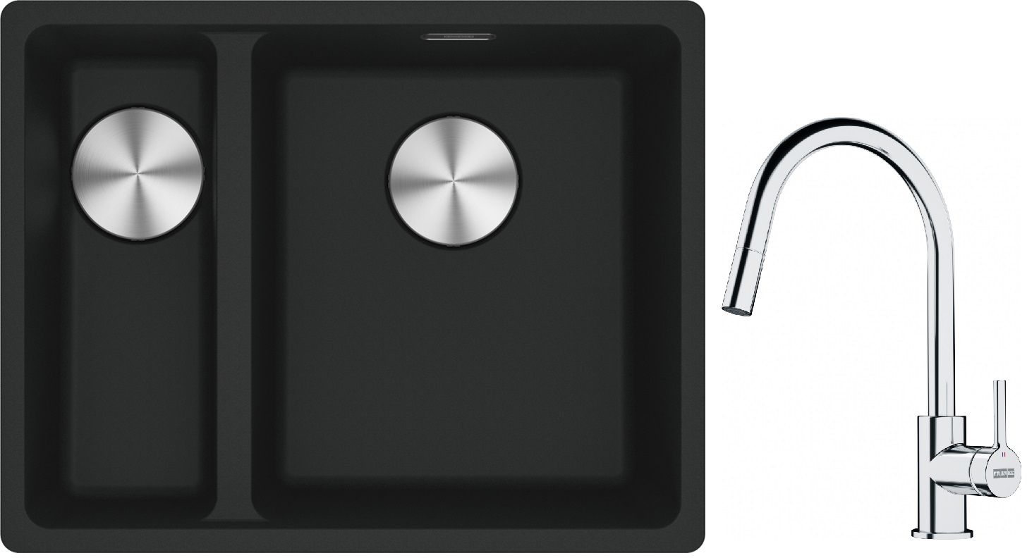 Set Granitspüle Franke Maris 125.0687.268, Küchenarmatur Franke Lina 115.0693.229