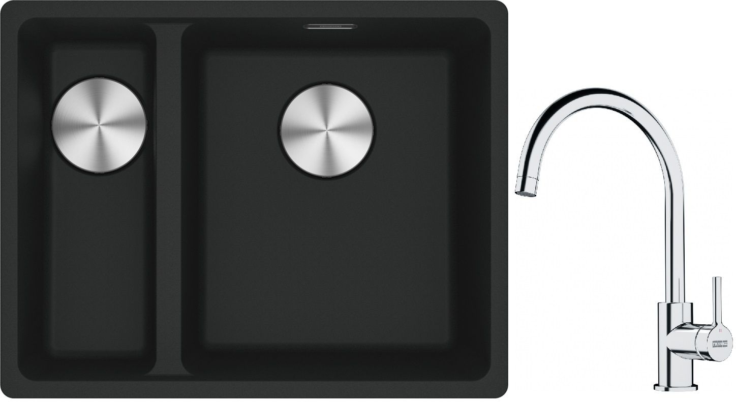 Set Granitspüle Franke Maris 125.0687.268, Küchenarmatur Franke Lina 115.0693.228