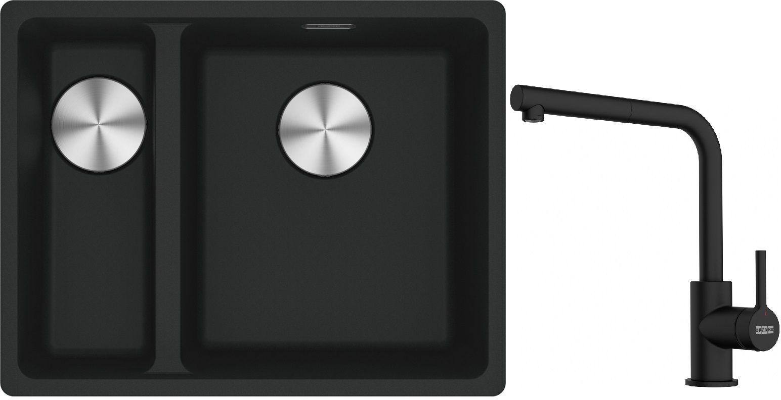 Set Granitspüle Franke Maris 125.0687.268, Küchenarmatur Franke Lina 115.0712.435