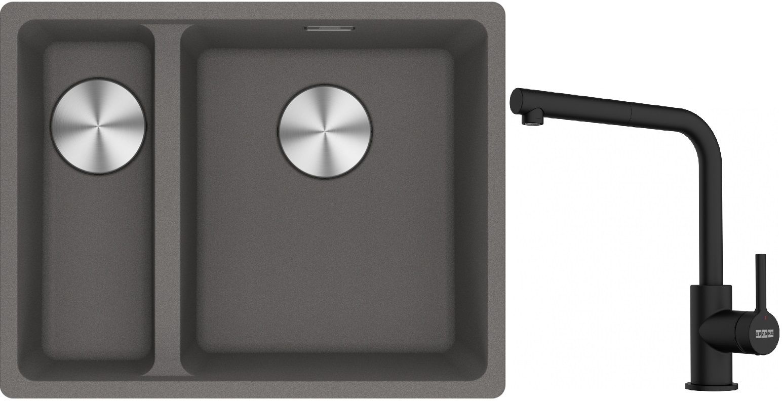 Set Granitspüle Franke Maris 125.0687.270, Küchenarmatur Franke Lina 115.0712.435