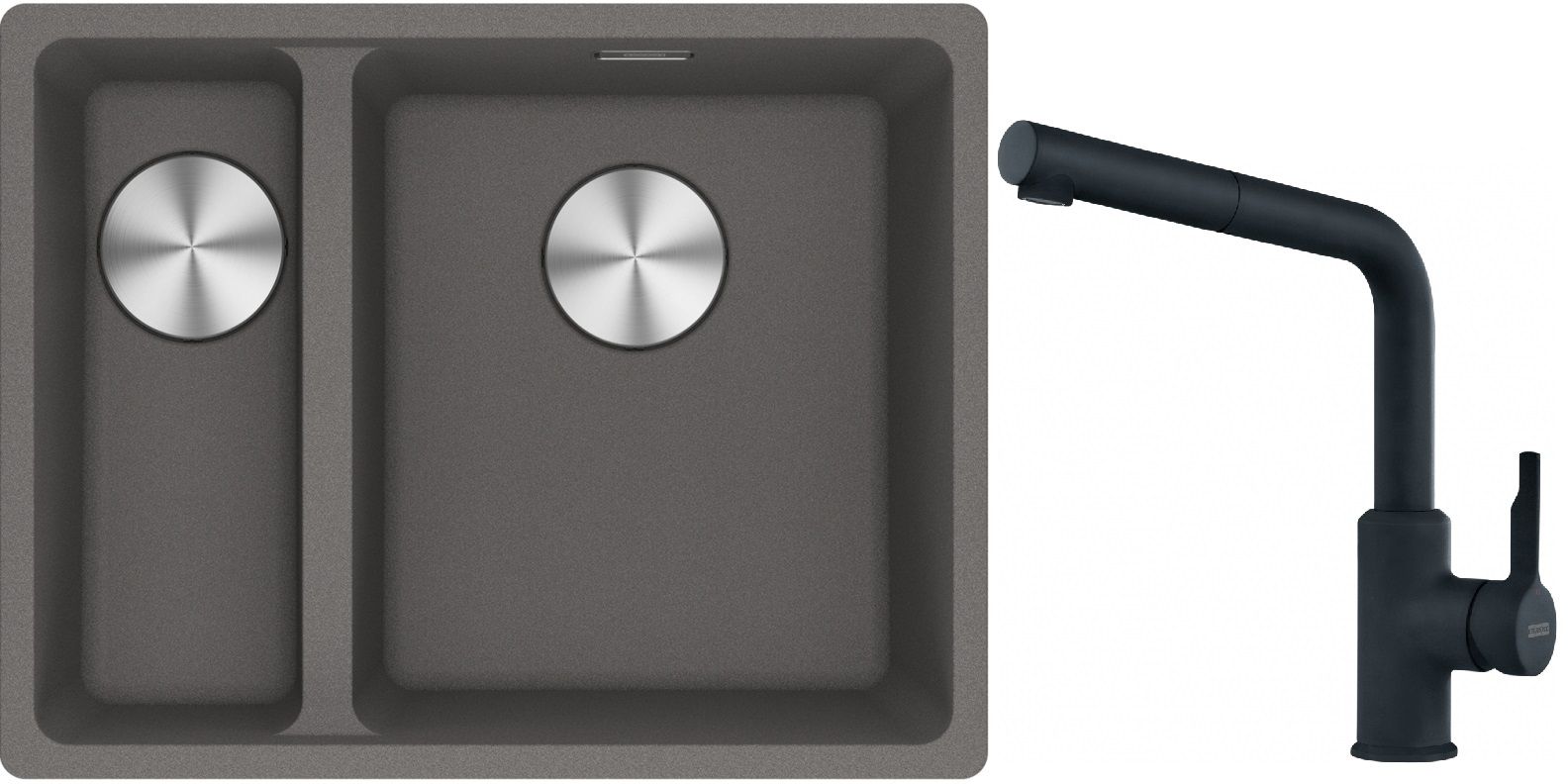 Set Granitspüle Franke Maris 125.0687.270, Küchenarmatur Franke Urban 115.0627.523