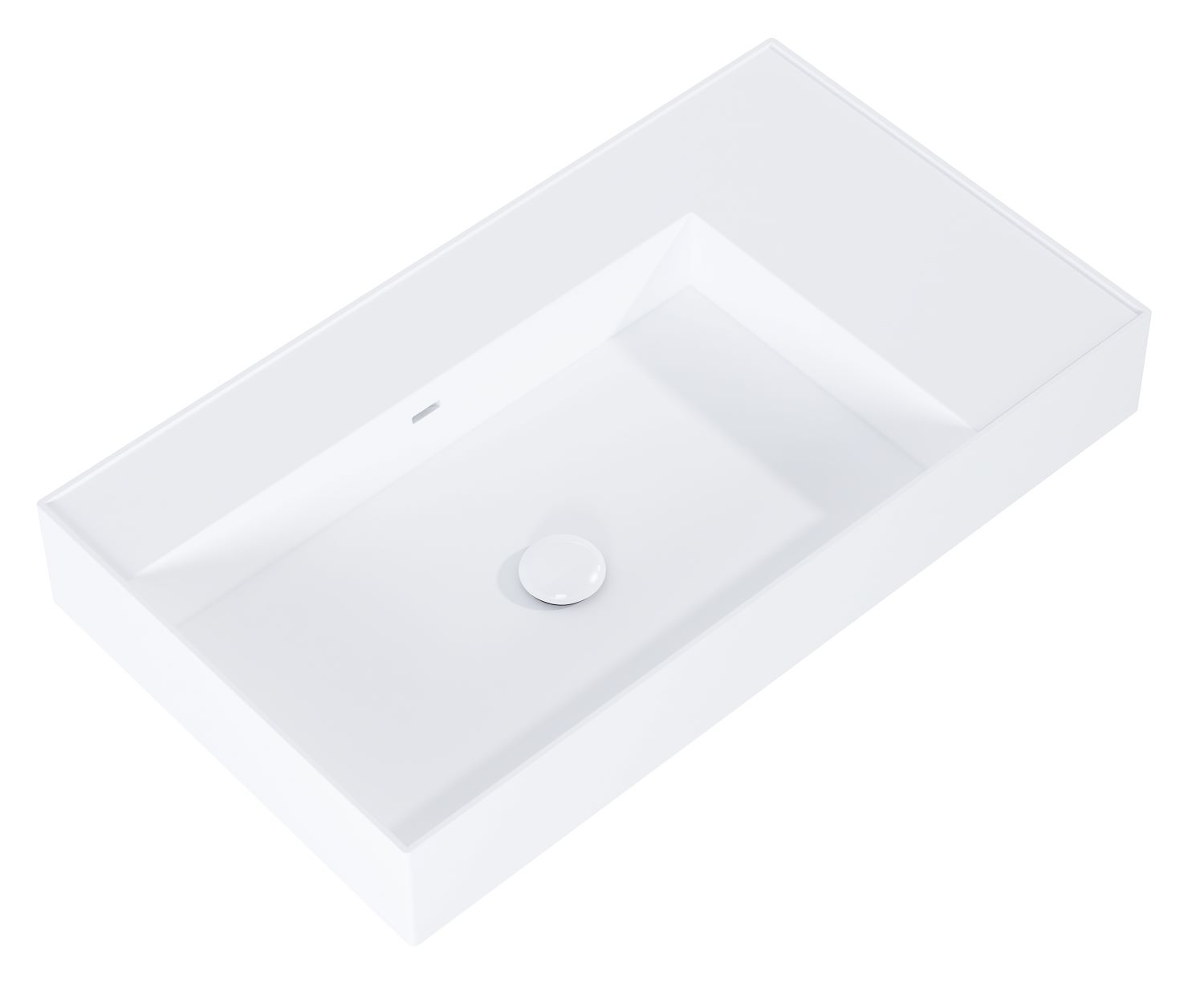 Elita Level Waschbecken 80.5x45.5 cm rechteckig Klassisch weiß RE041461175290