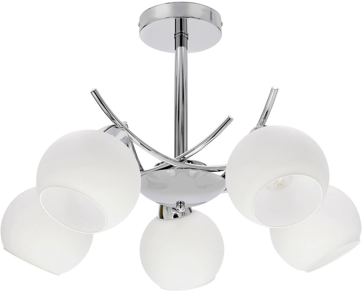 Candellux Amos Deckenlampe 5x40 W weiß-chrom 35-34984