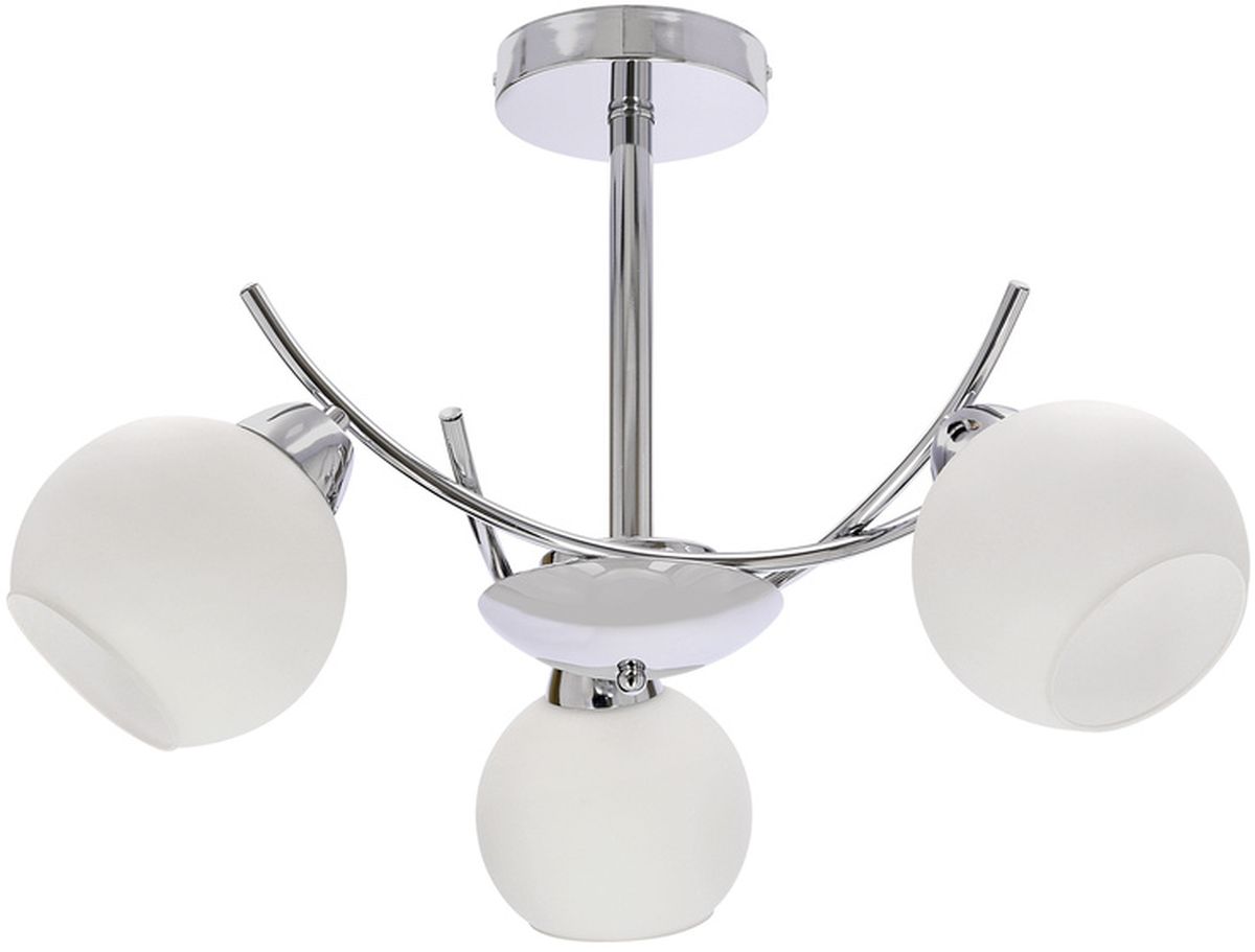 Candellux Amos Deckenlampe 3x40 W weiß-chrom 33-34991