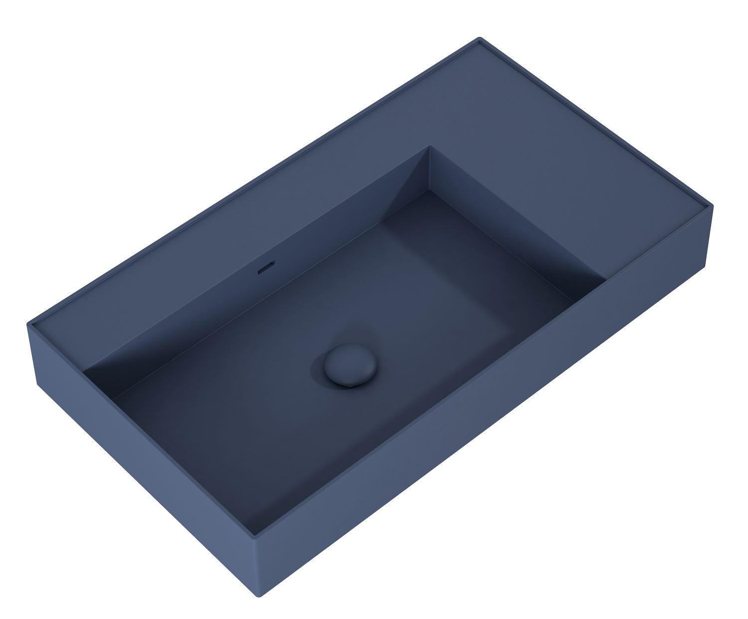 Elita Level Waschbecken 80.5x45.5 cm rechteckig Klassisch blau RE041461177030