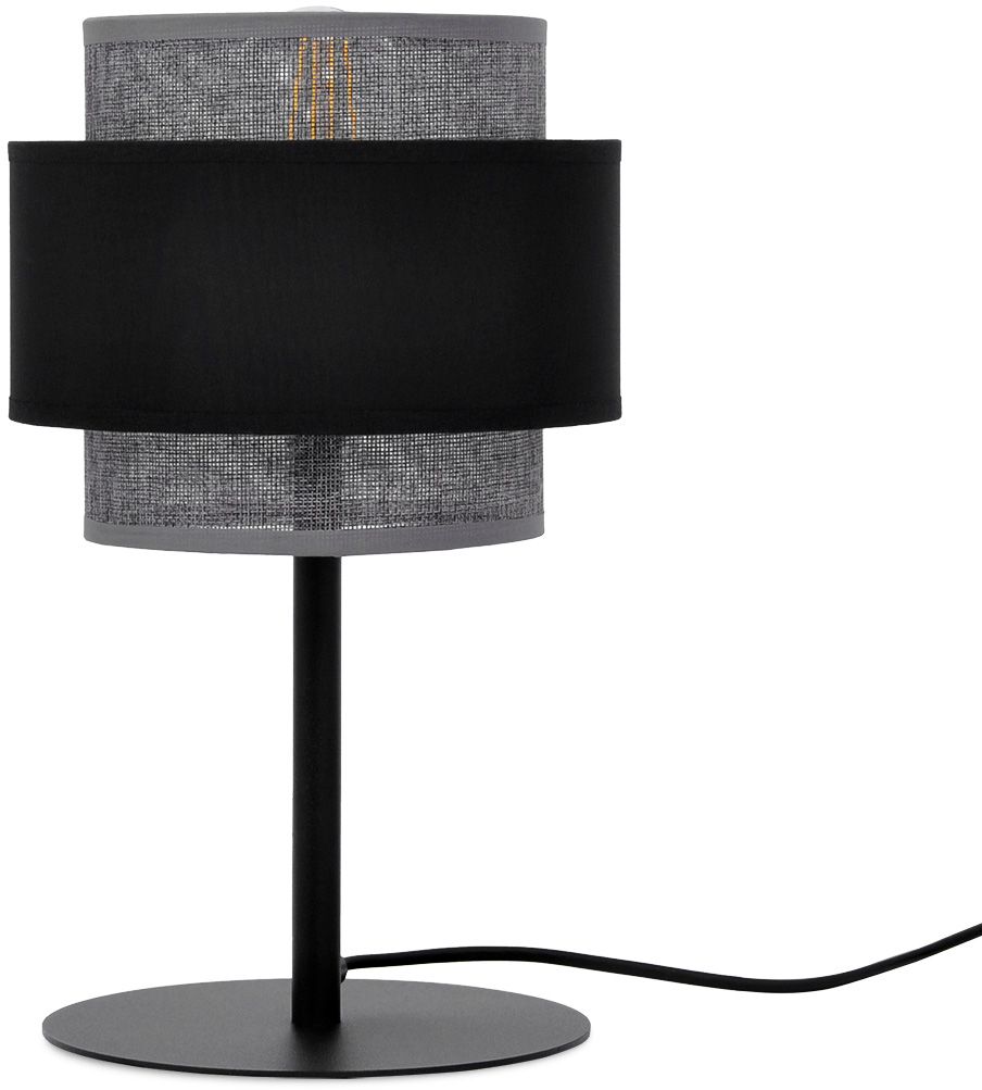 Kaja Etela Tischlampe 1x40 W schwarz-grau K-5176