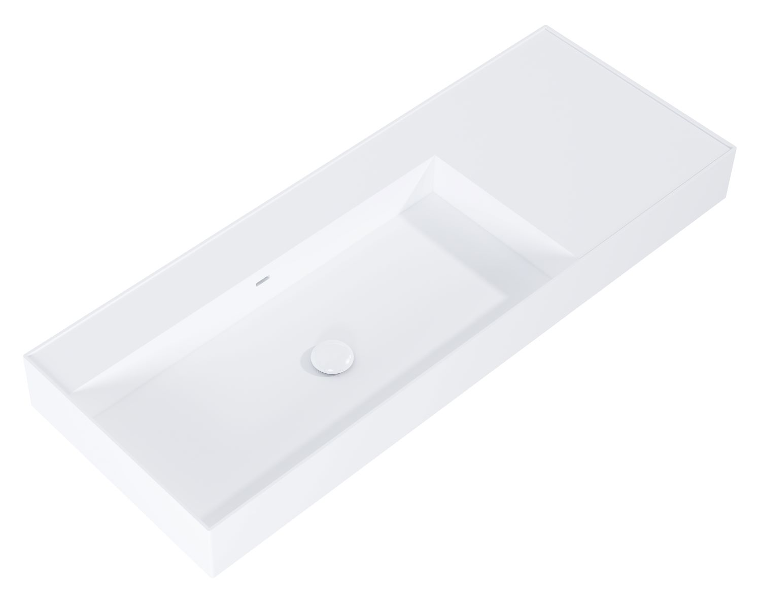 Elita Level Waschbecken 120.5x45.5 cm rechteckig Klassisch weiß RE041461195290