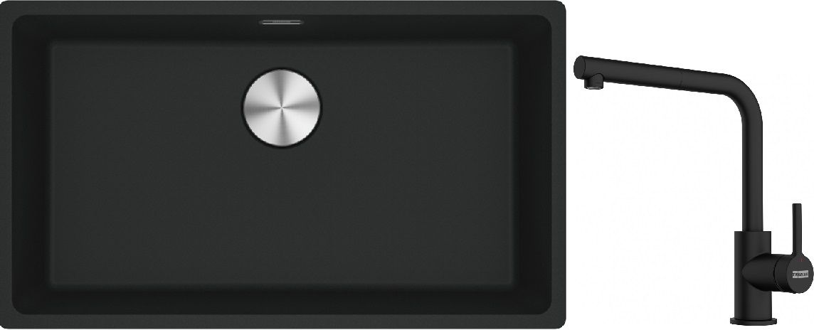 Set Granitspüle Franke Maris 125.0687.260, Küchenarmatur Franke Lina 115.0712.435