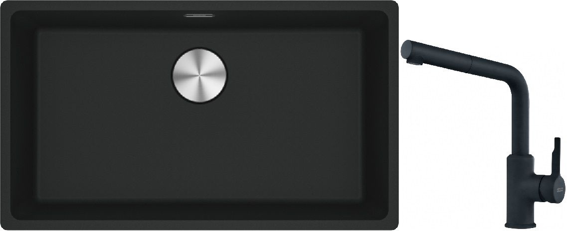 Set Granitspüle Franke Maris 125.0687.260, Küchenarmatur Franke Urban 115.0627.523
