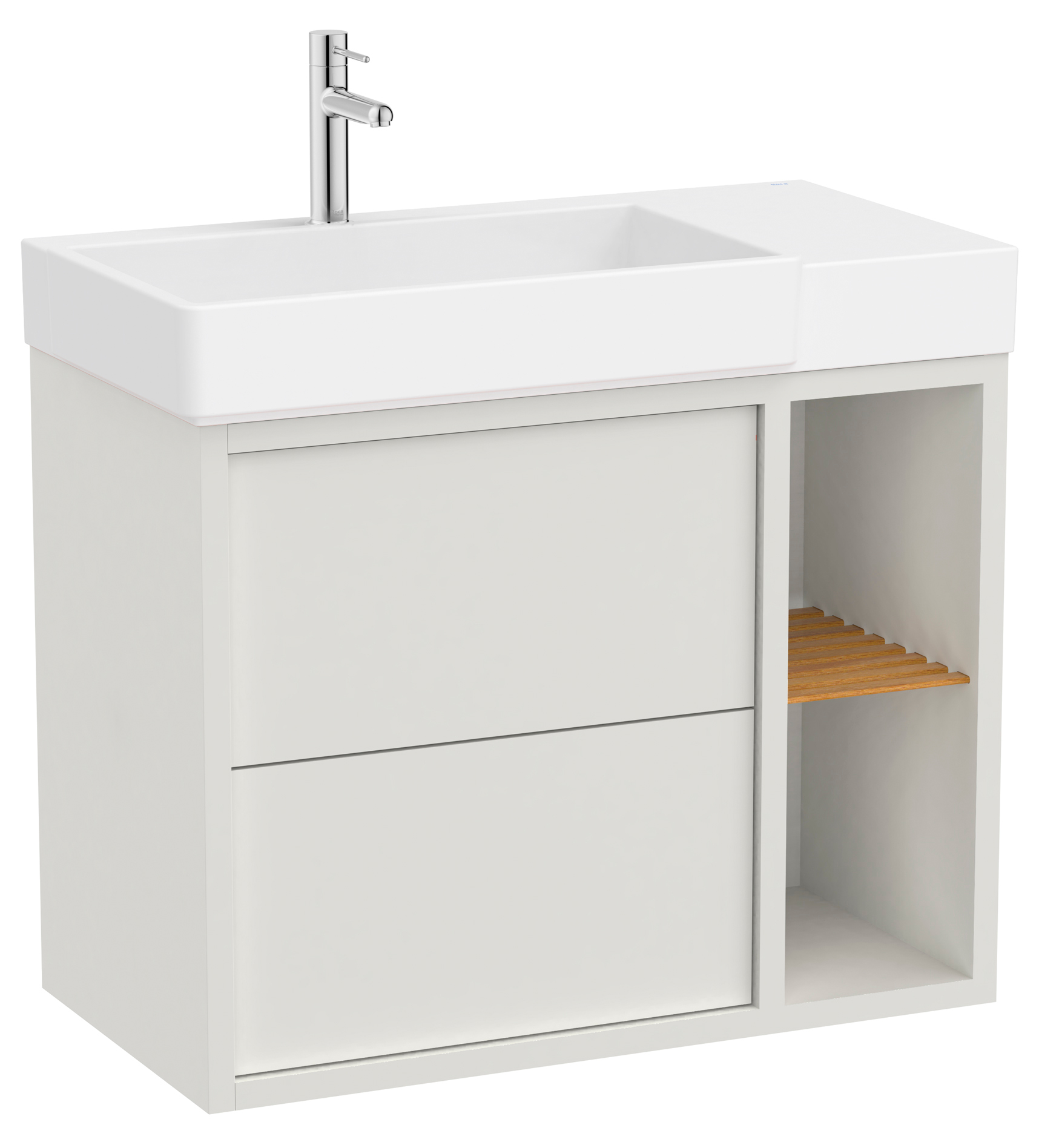 Roca Tura Waschbecken mit Unterschrank 80 cm weiß A852028558