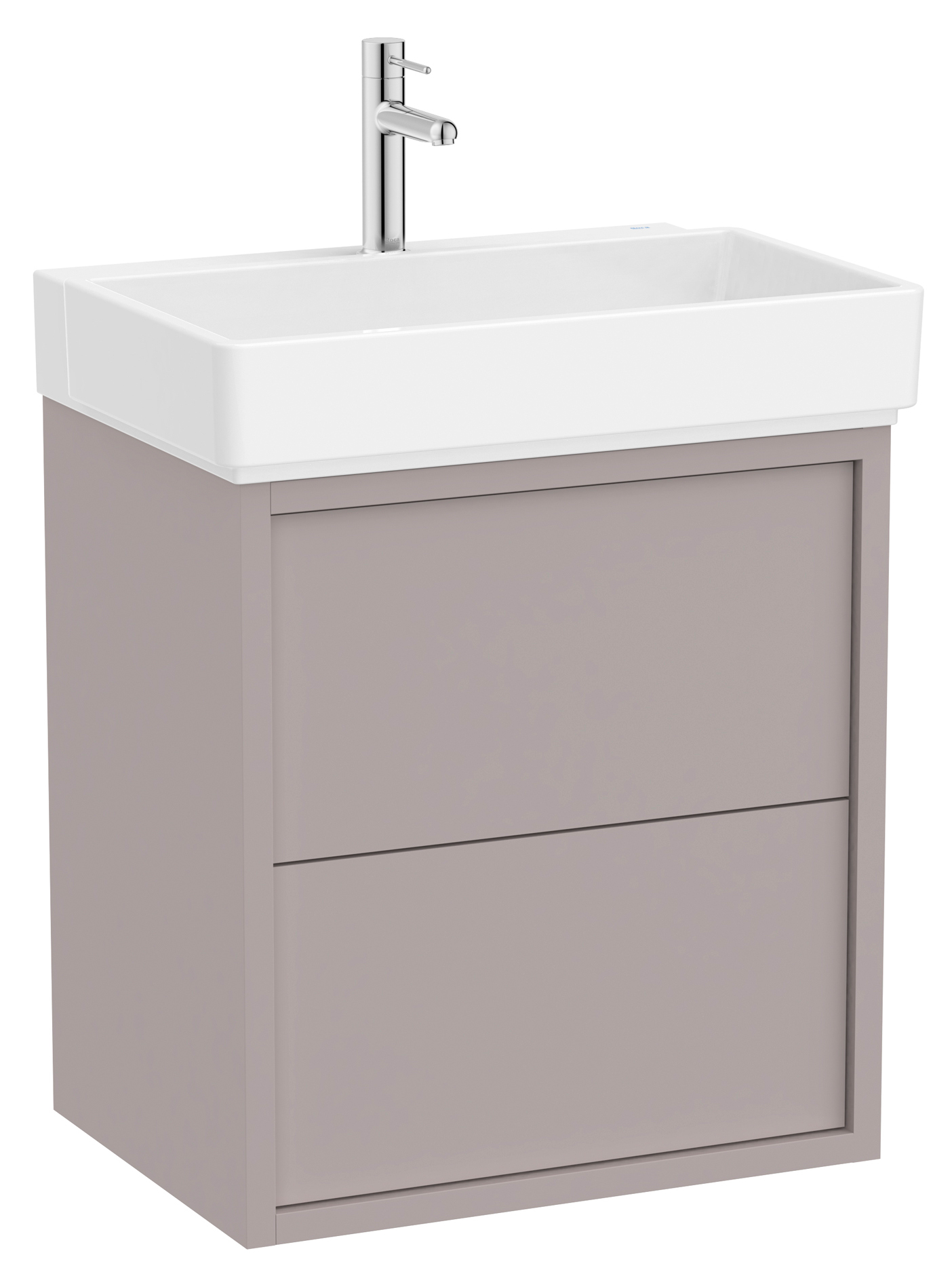 Roca Tura Waschbecken mit Unterschrank 80 cm grau A852026559