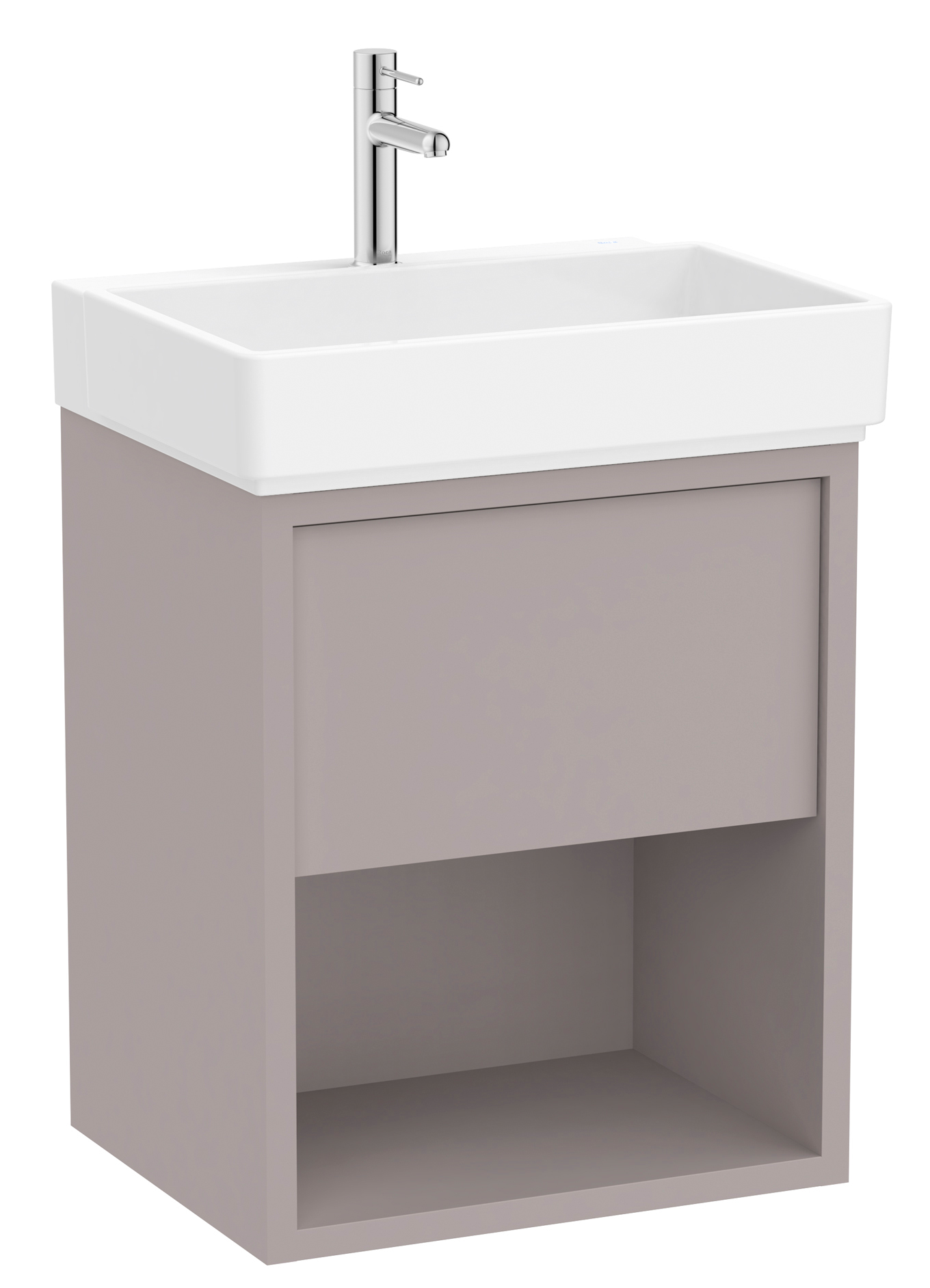 Roca Tura Waschbecken mit Unterschrank 55 cm grau A852024559