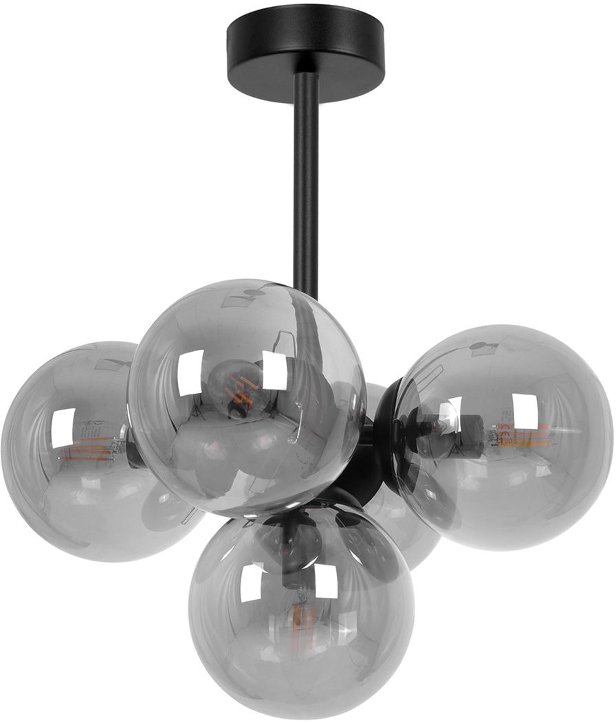 Kaja Megan Deckenlampe 5x10 W schwarz-graphit K-5364