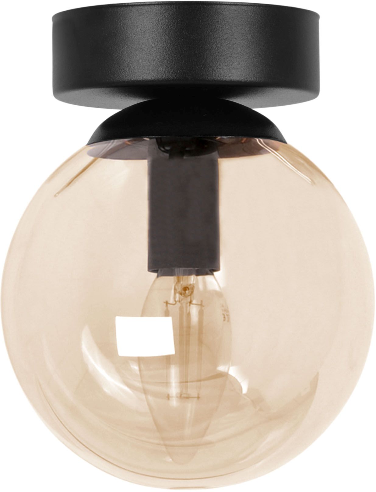 Kaja Piro Deckenlampe 1x10 W schwarz-bernstein K-5366