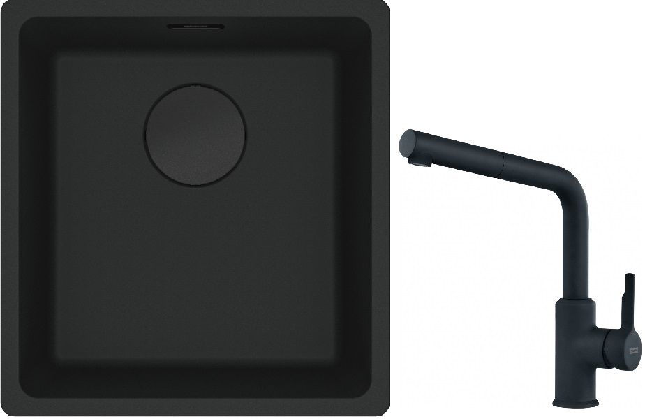 Set Granitspüle Franke Maris 125.0697.760, Küchenarmatur Franke Urban 115.0627.523