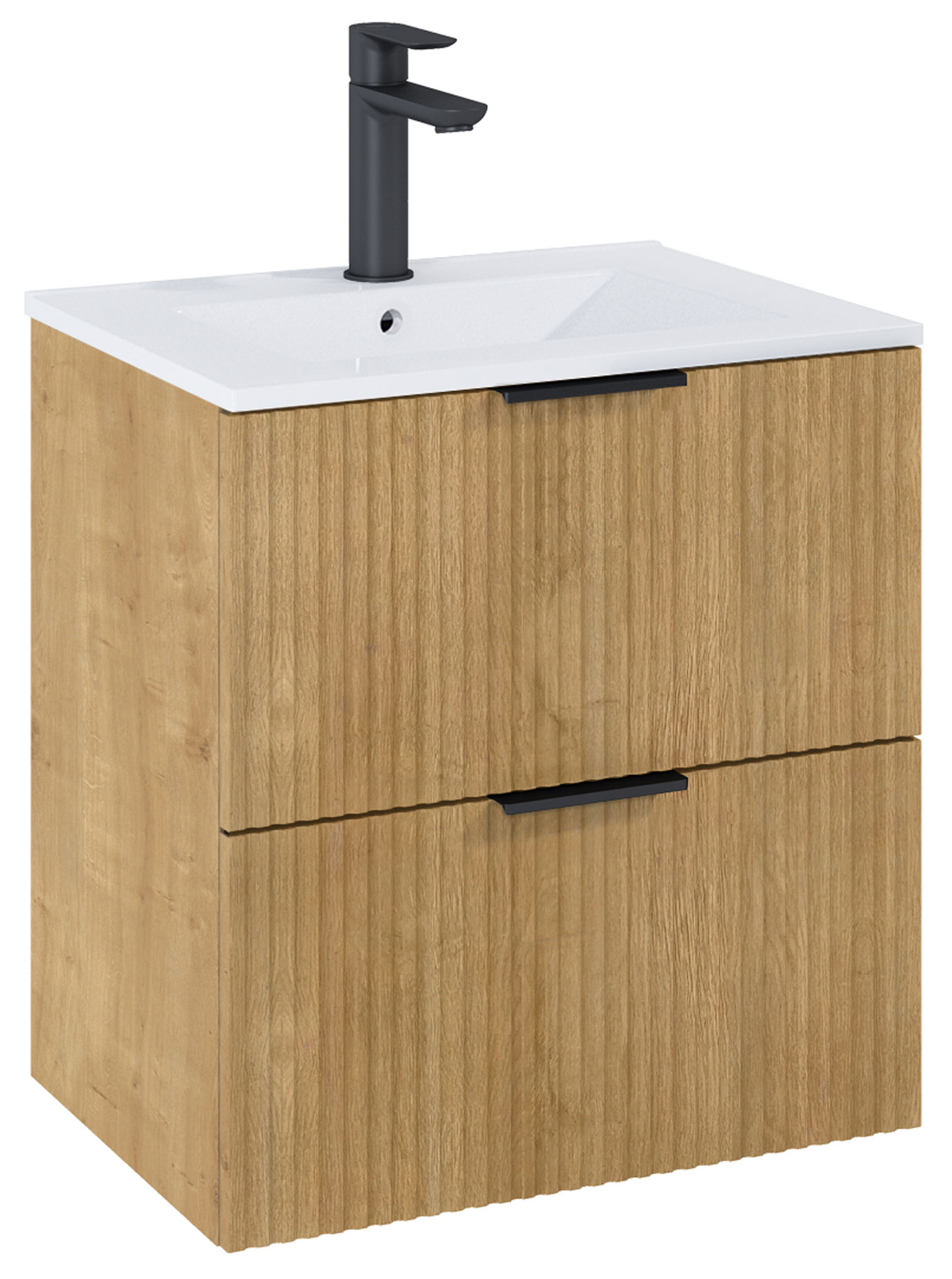 Roca Reef Kabinett 60x45x63.5 cm Unterschrank hängend eiche A857954464