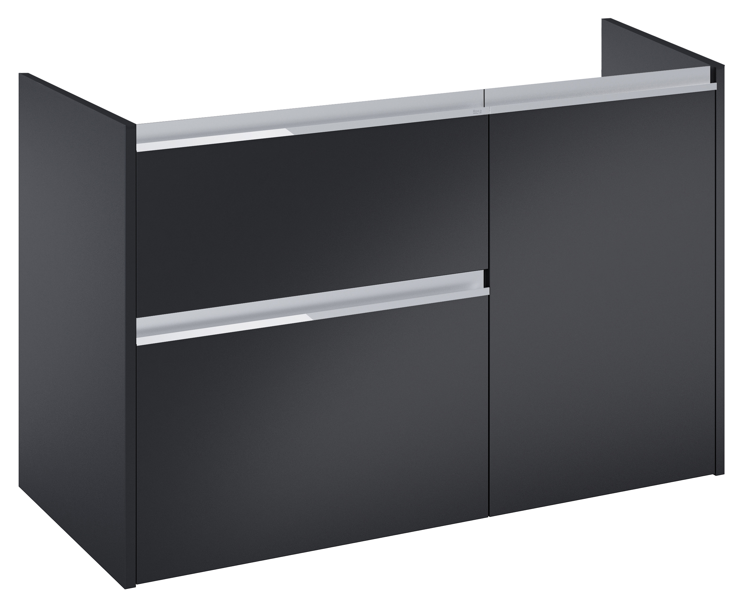 Roca Gap Pro Kabinett 98.5x45.1x63.5 cm Unterschrank hängend schwarz A857904532