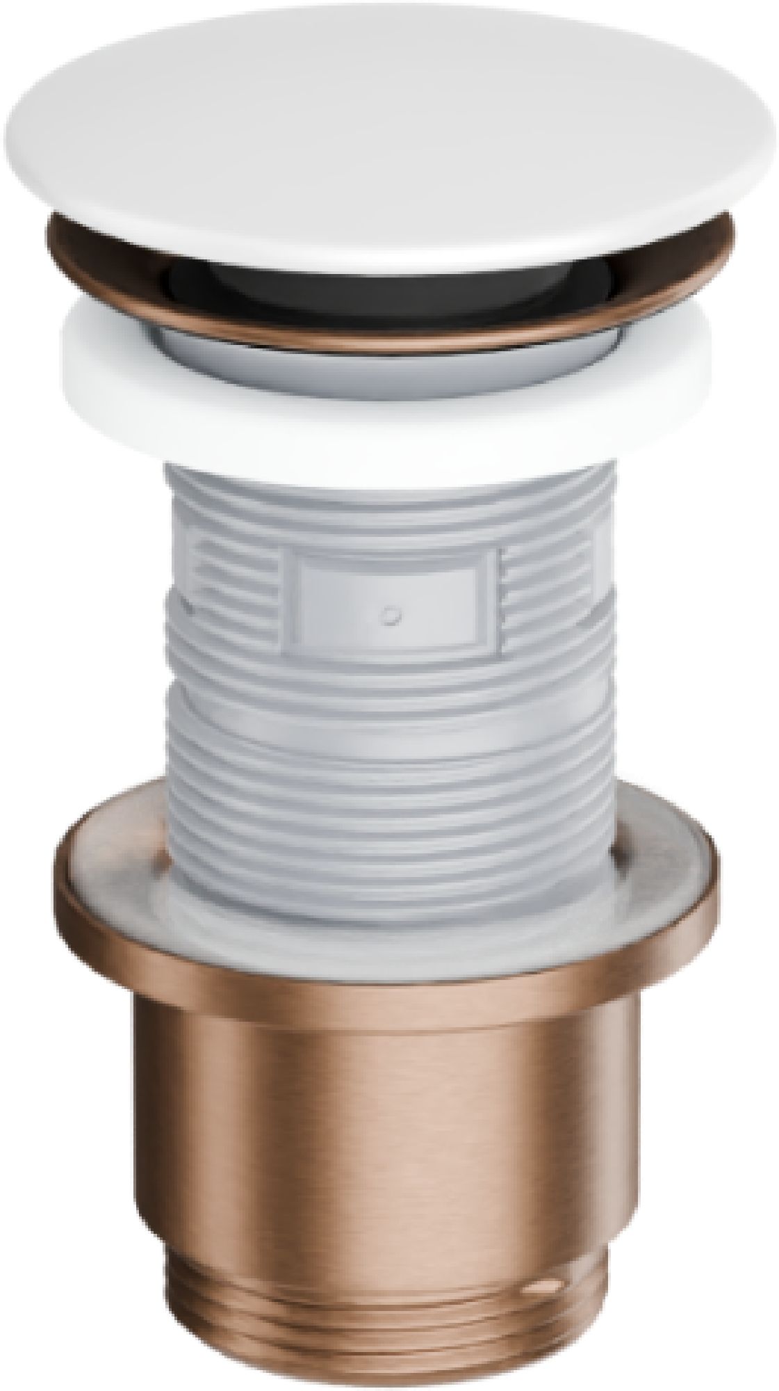 Excellent Design Waschbeckenstöpsel weiß-kupfer ARIN.1485.K.02.WHCB