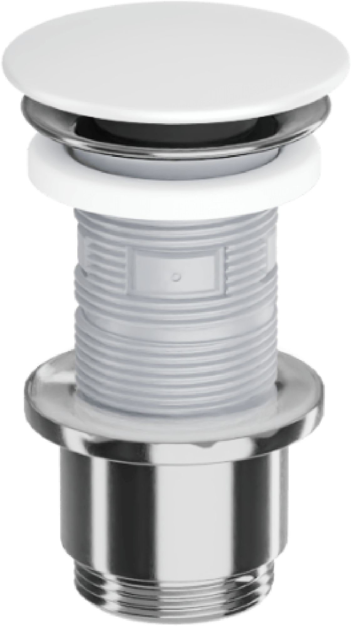 Excellent Design Waschbeckenstöpsel chrom-weiß ARIN.1485.K.01.WHMCR