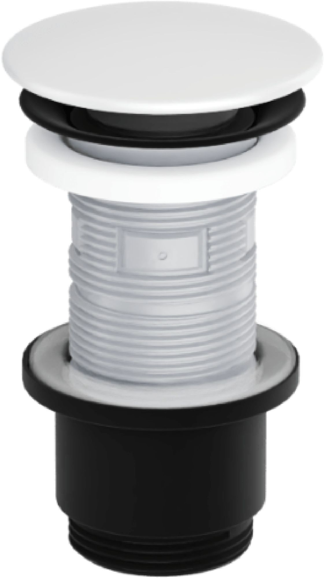 Excellent Design Waschbeckenstöpsel schwarz-weiß ARIN.1485.K.01.WHMBL