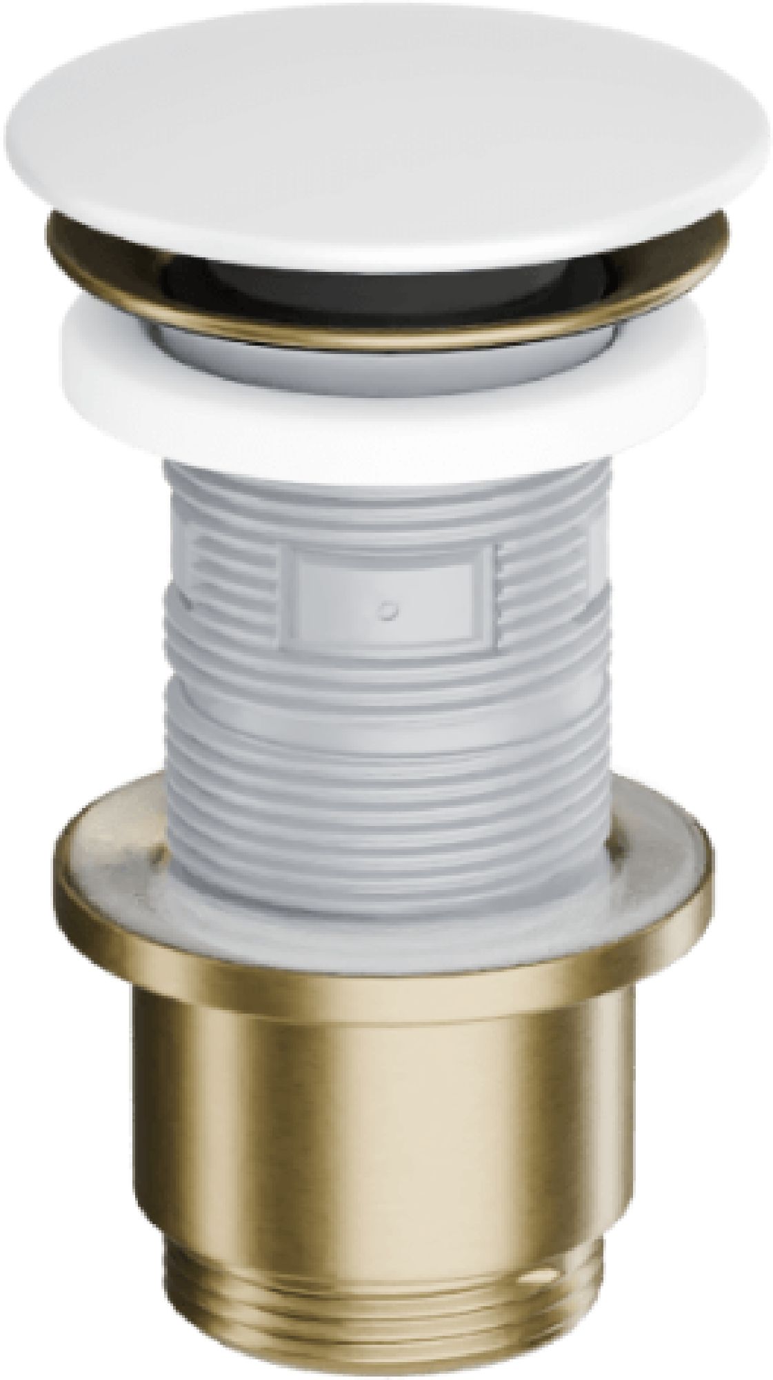 Excellent Design Waschbeckenstöpsel weiß-gold ARIN.1485.K.01.WHMGB