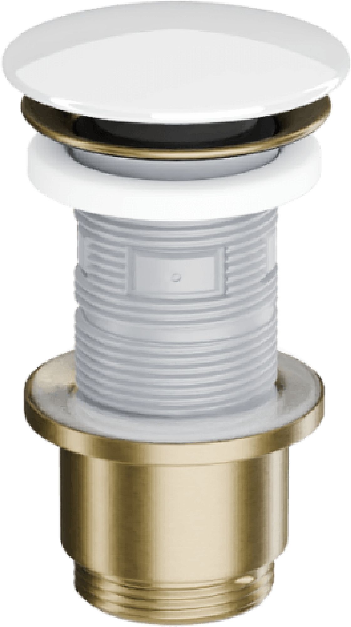 Excellent Design Waschbeckenstöpsel weiß-gold ARIN.1485.K.01.WHGB