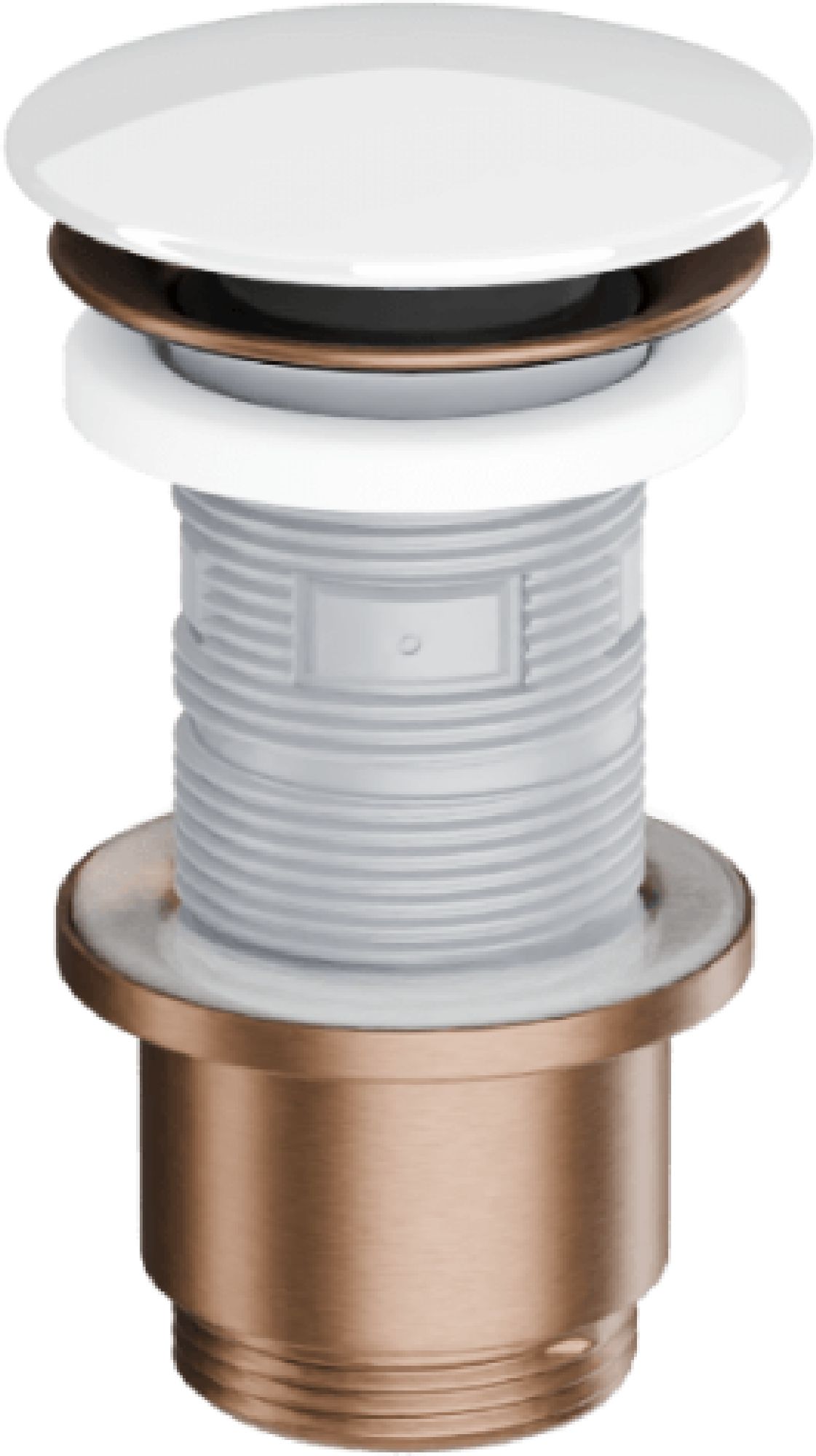 Excellent Design Waschbeckenstöpsel weiß-kupfer ARIN.1485.K.01.WHCB
