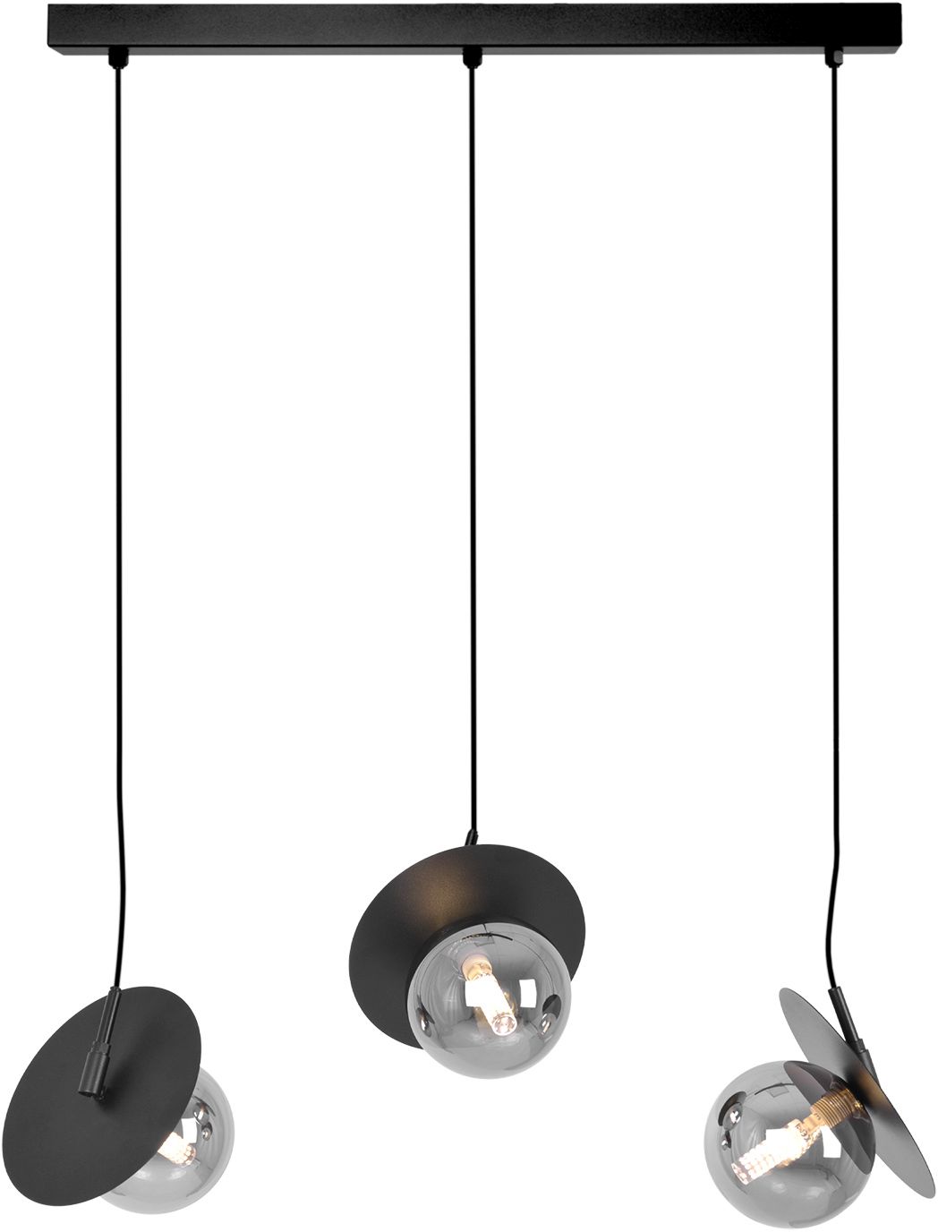 Kaja Fermi Pendelleuchte 3x10 W schwarz-graphit K-5384