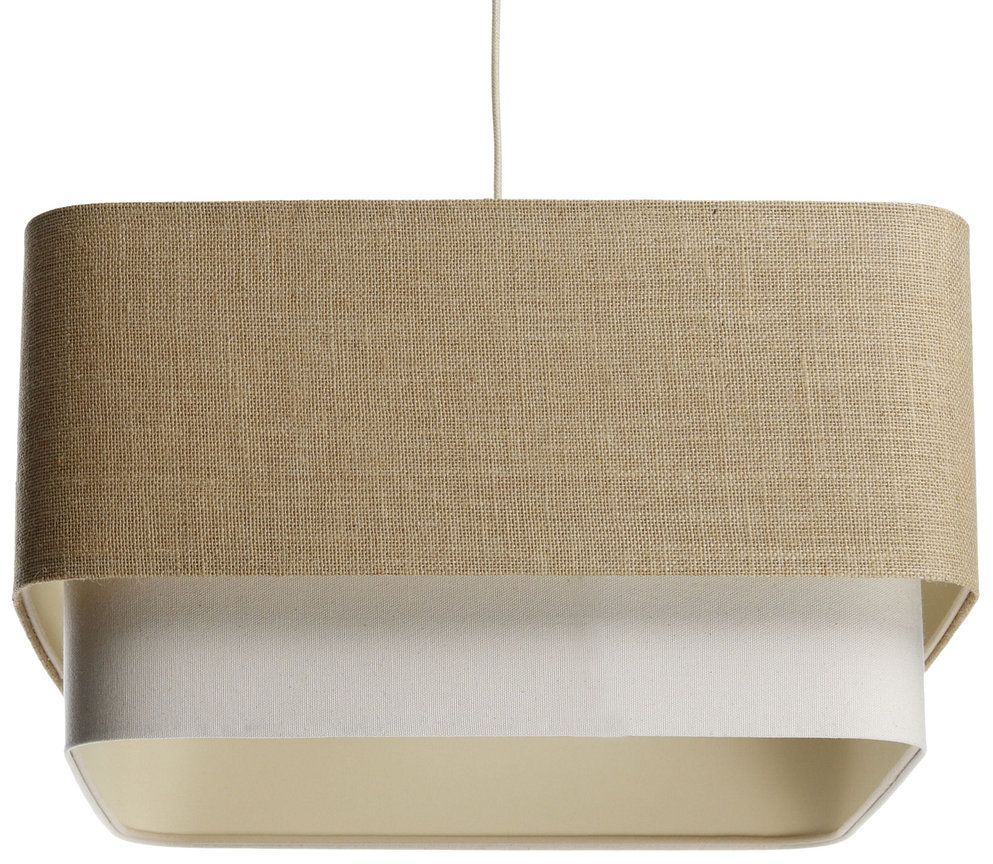 BPS Koncept Kwadro duo Pendelleuchte 1x60 W beige KWD-001
