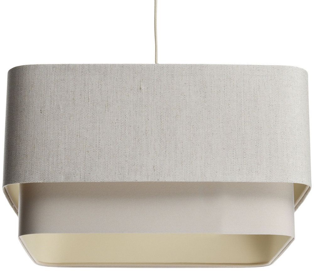 BPS Koncept Kwadro duo Pendelleuchte 1x60 W cremig-beige KWD-002