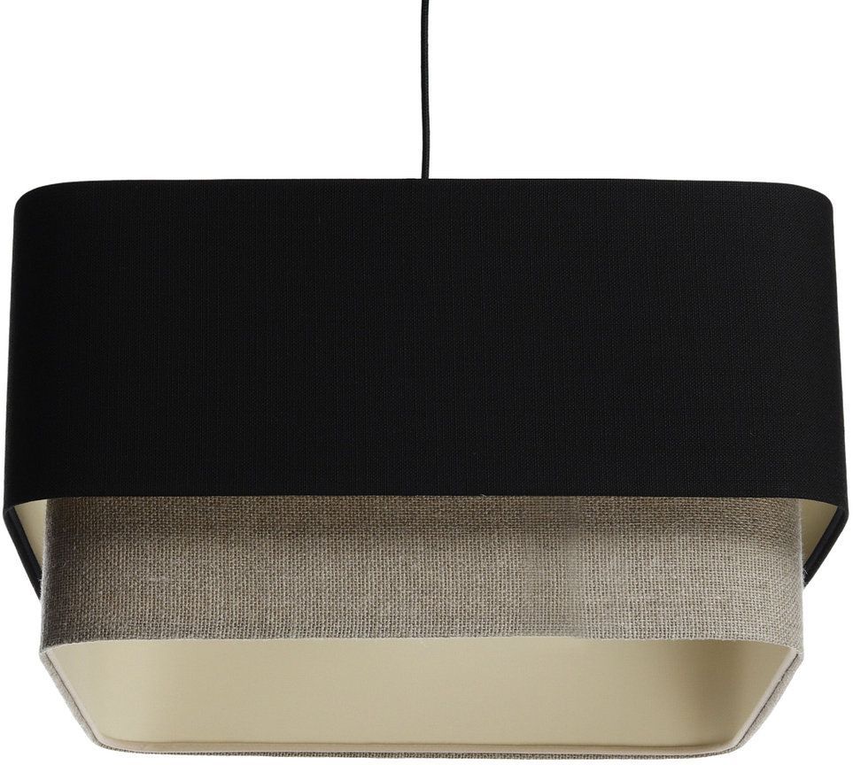 BPS Koncept Kwadro duo Pendelleuchte 1x60 W schwarz-beige KWD-006