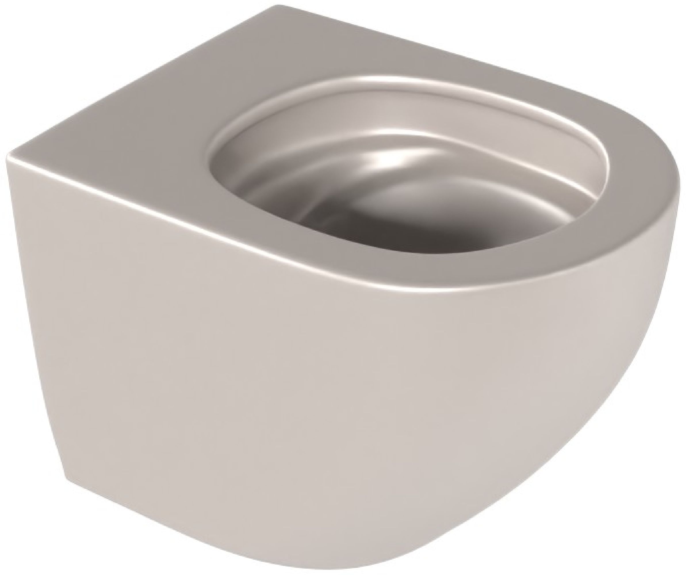 Excellent Luqa WC-Becken hängend Spülrandlos mit Wirbelspülung Matte CEAC.6403.480.CAM