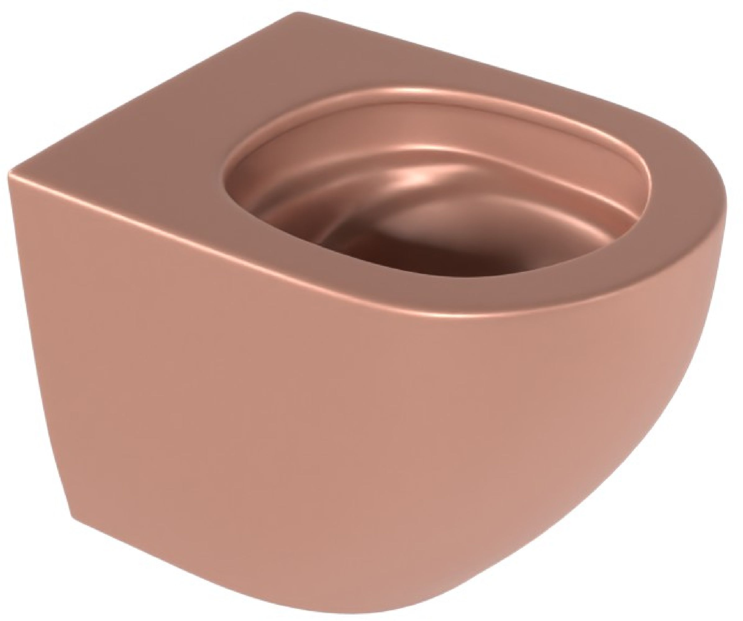 Excellent Luqa WC-Becken hängend Spülrandlos mit Wirbelspülung Matte CEAC.6403.480.TEM