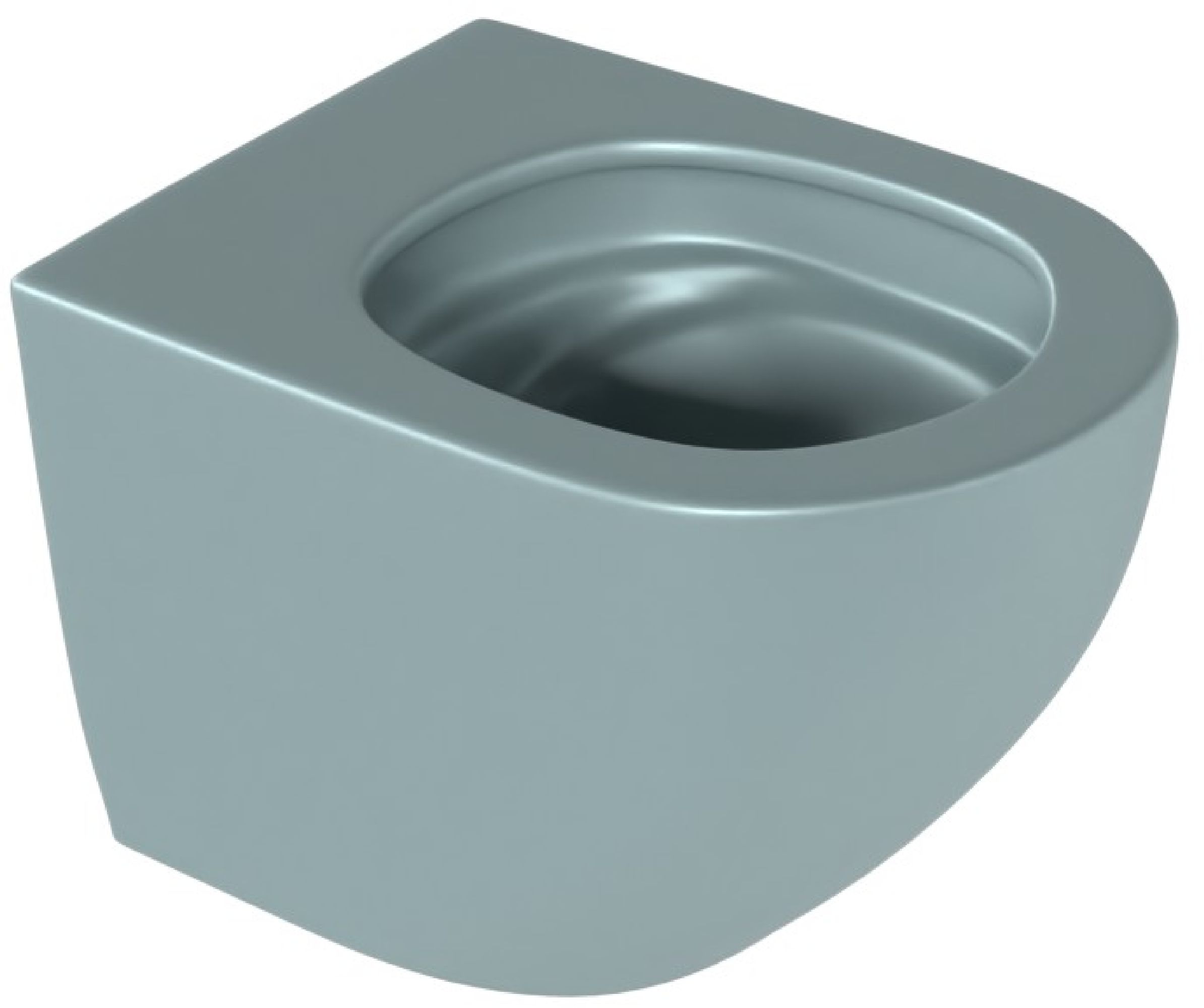 Excellent Luqa WC-Becken hängend Spülrandlos mit Wirbelspülung Matte CEAC.6403.480.MBM