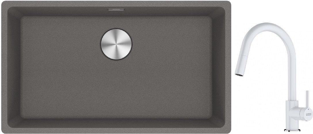 Set Granitspüle Franke Maris 125.0687.262, Küchenarmatur Franke Lina 115.0626.081