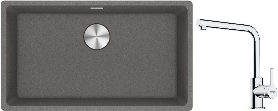 Set Granitspüle Franke Maris 125.0687.262, Küchenarmatur Franke Lina 115.0712.420