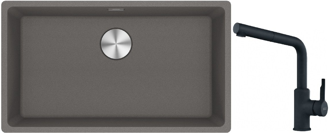 Set Granitspüle Franke Maris 125.0687.262, Küchenarmatur Franke Urban 115.0627.523